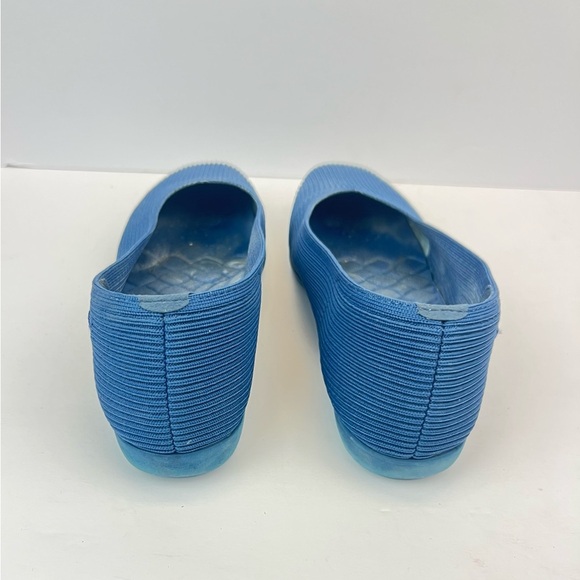 Vivaia Shoes Womens US 9.5 EU 40 Wide Margot Square Toe Blue Knit Comfort - Picture 5 of 8